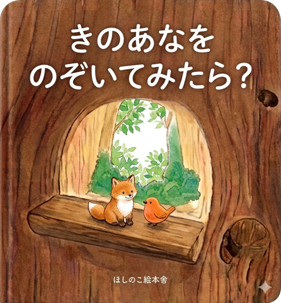 絵本「きのあなをのぞいてみたら」の表紙