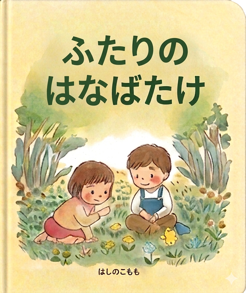 絵本「ふたりのはなばたけ」の表紙